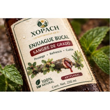Detalle de Enjuague Bucal Sangre de Grado XOPACH 250 ml