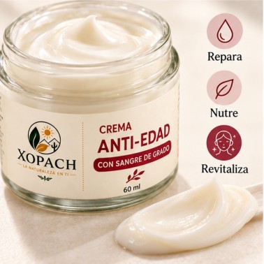Detalle de Crema Anti-Edad con Sangre de Grado XOPACH 60 ml