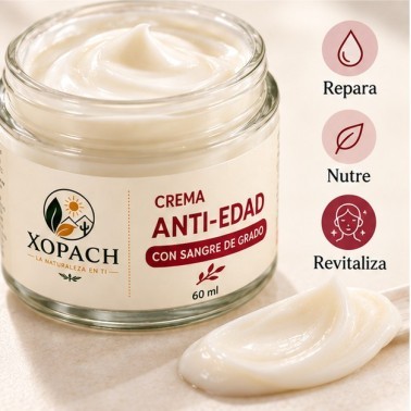 Detalle de Crema Anti-Edad con Sangre de Grado XOPACH 60 ml