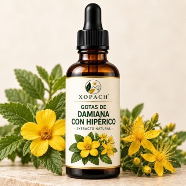 Damiana con Hipérico XOPACH 60 ml — imagen editorial