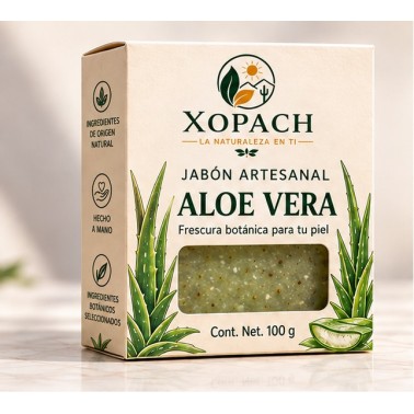 Jabón artesanal Aloe Vera XOPACH 100 g — imagen principal