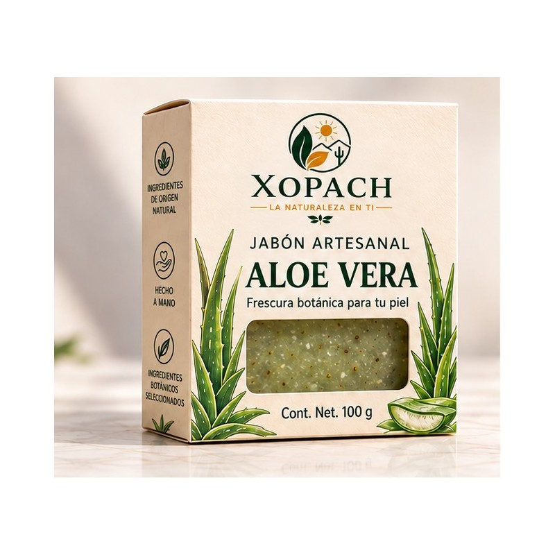 Jabón artesanal Aloe Vera XOPACH 100 g — imagen principal