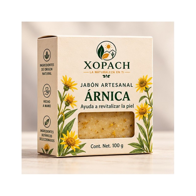 Jabón artesanal Árnica XOPACH 100 g — imagen principal