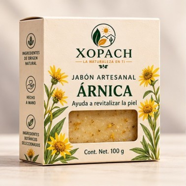Jabón artesanal Árnica XOPACH 100 g — imagen principal