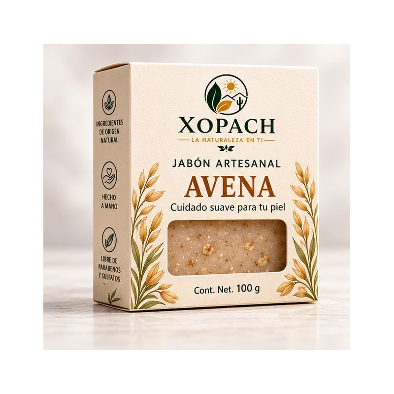 Jabón artesanal Avena XOPACH 100 g — imagen principal