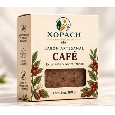 Jabón artesanal Café XOPACH 100 g — imagen principal