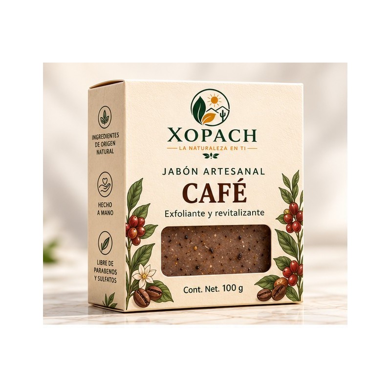 Jabón artesanal Café XOPACH 100 g — imagen principal