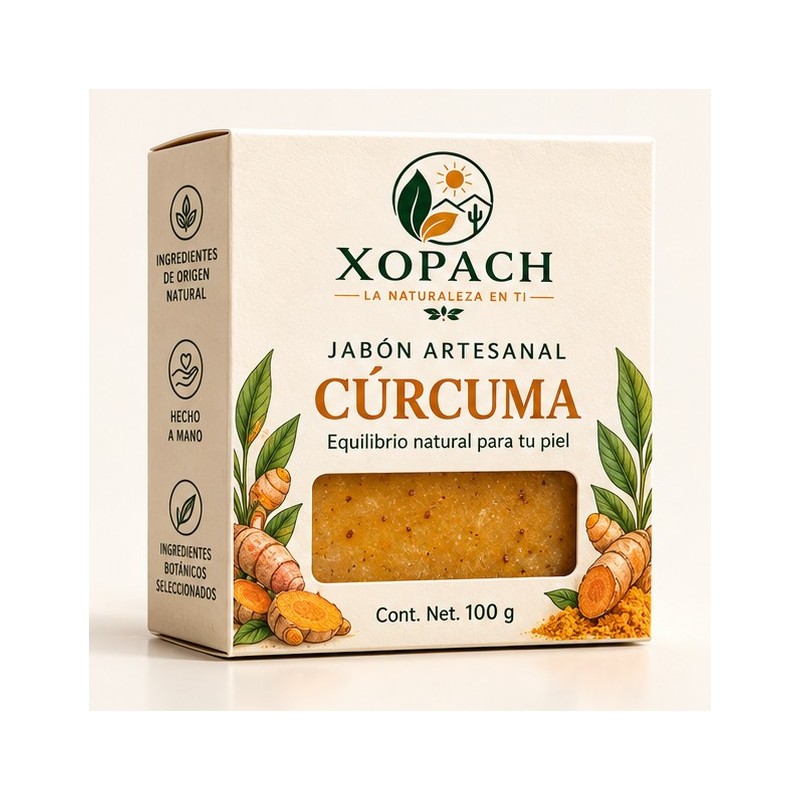 Jabón artesanal Cúrcuma XOPACH 100 g — imagen principal