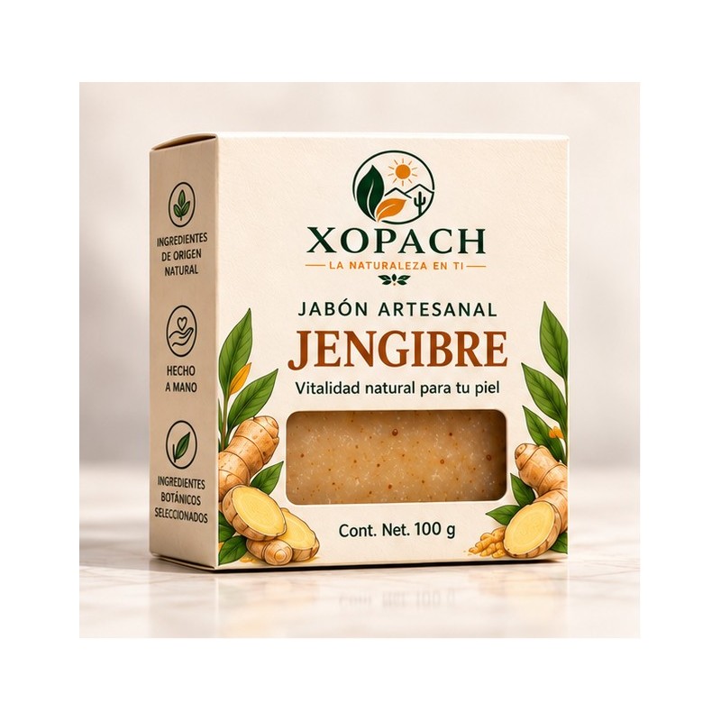Jabón artesanal Jengibre XOPACH 100 g — imagen principal