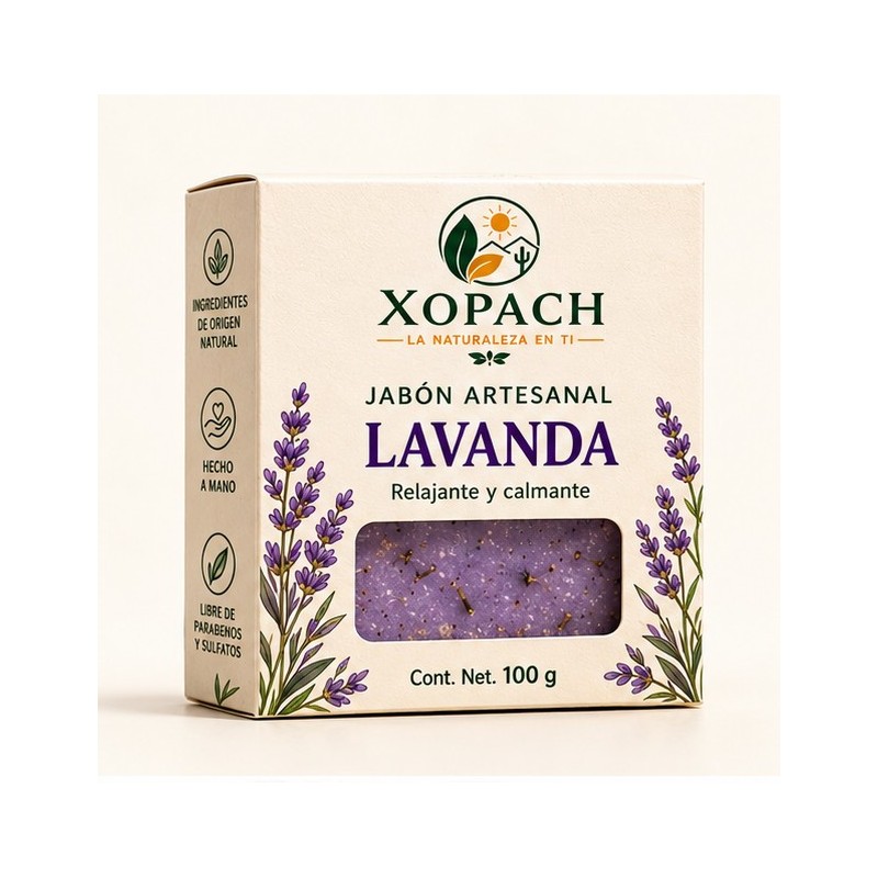 Jabón artesanal Lavanda XOPACH 100 g — imagen principal