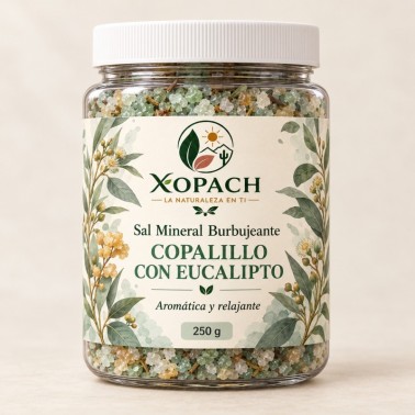 Sal Mineral Burbujeante Copalillo con Eucalipto XOPACH 250 g — imagen principal