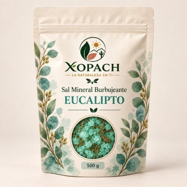 Sal Mineral Burbujeante Eucalipto XOPACH 500 g — imagen principal