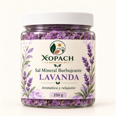 Sal Mineral Burbujeante Lavanda XOPACH 250 g — imagen principal
