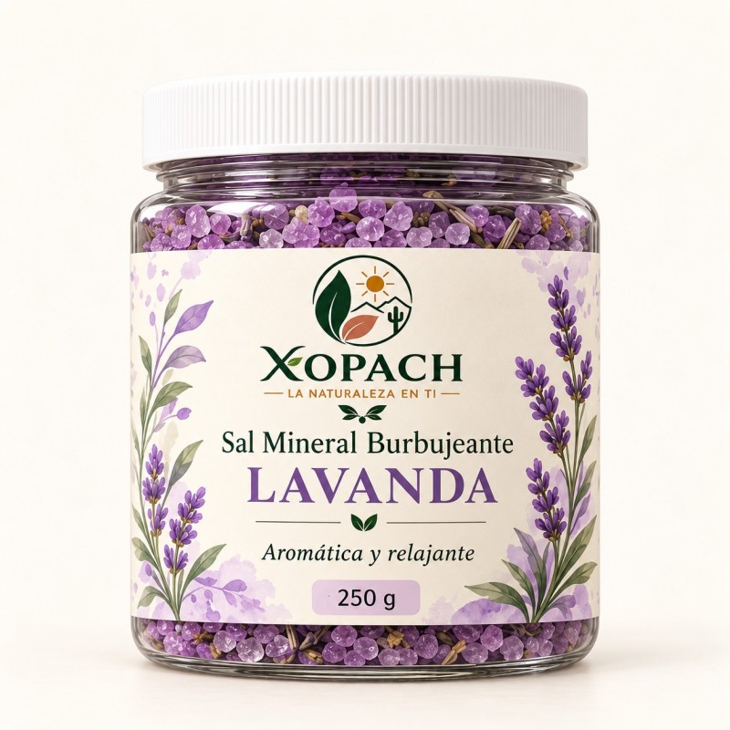 Sal Mineral Burbujeante Lavanda XOPACH 250 g — imagen principal