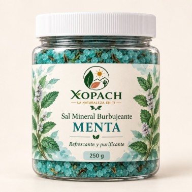 Sal Mineral Burbujeante Menta XOPACH 250 g — imagen principal