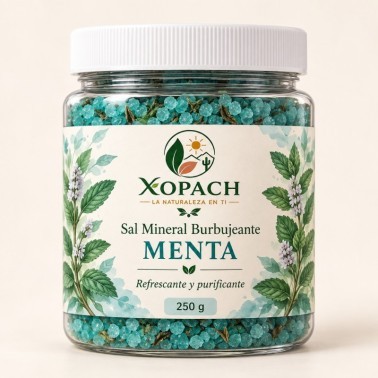 Sal Mineral Burbujeante Menta XOPACH 250 g — imagen principal