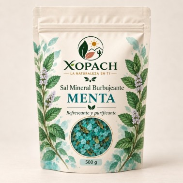 Sal Mineral Burbujeante Menta XOPACH 500 g — imagen principal