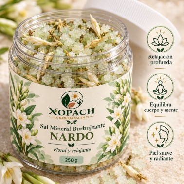 Detalle de Sal Mineral Burbujeante Nardo XOPACH 250 g