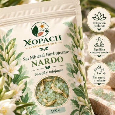 Detalle de Sal Mineral Burbujeante Nardo XOPACH 500 g