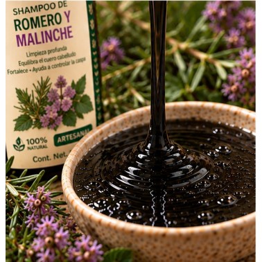 Detalle de Shampoo Romero y Malinche XOPACH 1 L