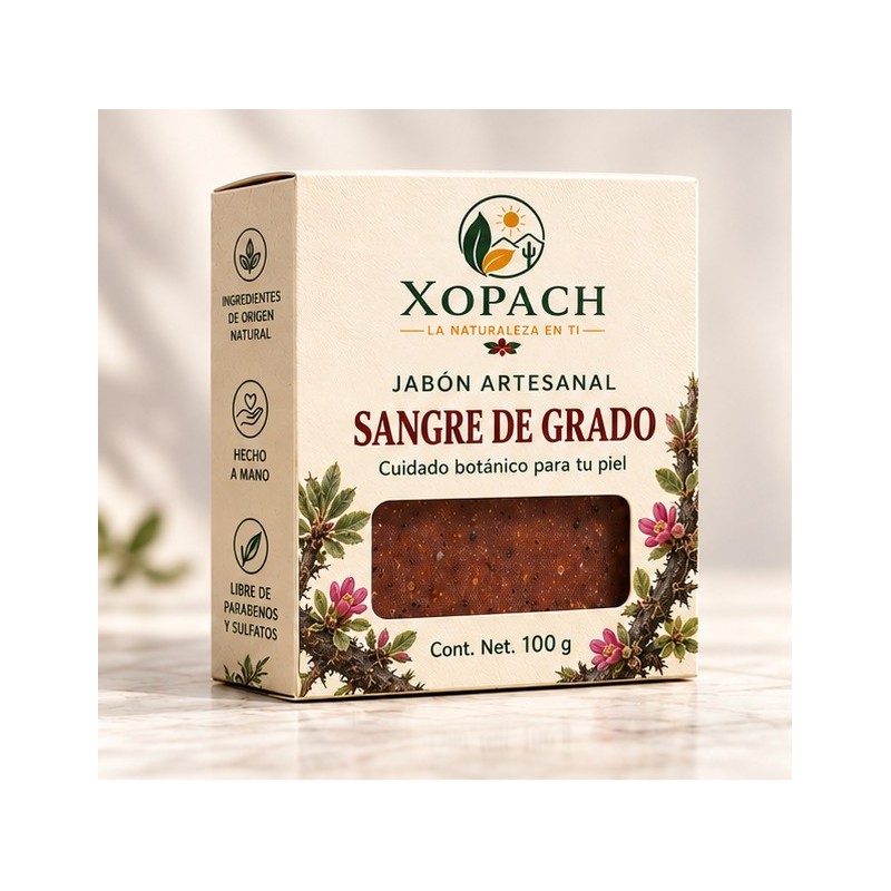 Jabón artesanal Sangre de Grado XOPACH 100 g — imagen principal