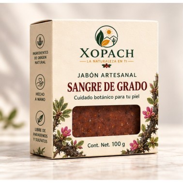 Jabón artesanal Sangre de Grado XOPACH 100 g — imagen principal