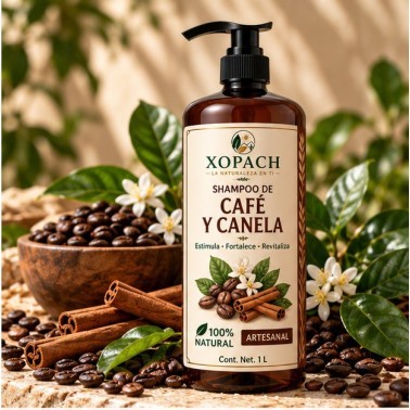 Shampoo Café y Canela XOPACH 1 L — imagen editorial