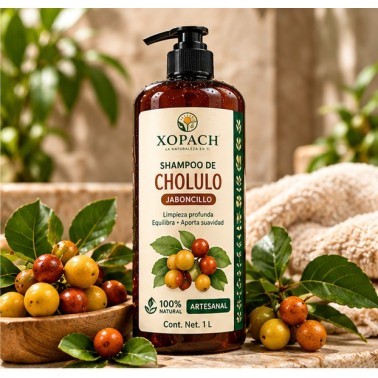 Shampoo Cholulo XOPACH 1 L — imagen editorial