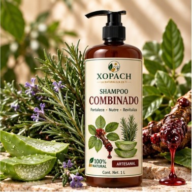 Shampoo Combinado XOPACH 1 L — imagen editorial