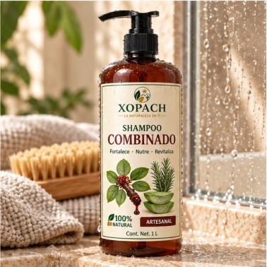 Shampoo Combinado XOPACH 1 L — imagen ambientada