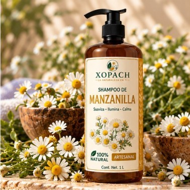Shampoo Manzanilla XOPACH 1 L — imagen editorial