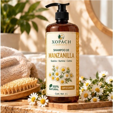 Shampoo Manzanilla XOPACH 1 L — imagen ambientada