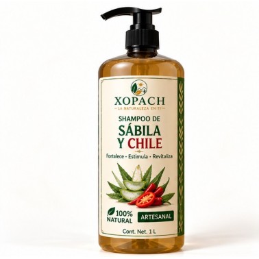 Shampoo Sábila y Chile XOPACH 1 L — imagen principal
