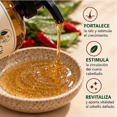 Detalle de Shampoo Sábila y Chile XOPACH 1 L