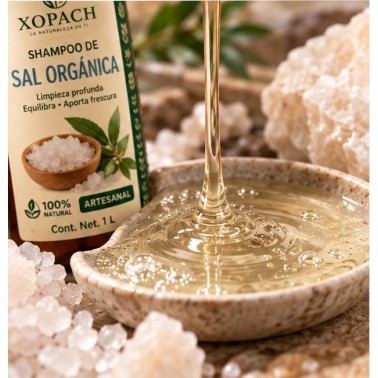 Detalle de Shampoo Sal Orgánica XOPACH 1 L